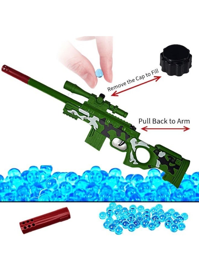 Sniper Rifle Toy Weapon Model Display, Powerful Drive, Ages 3+, with Scope and Shooting Features - Image 1